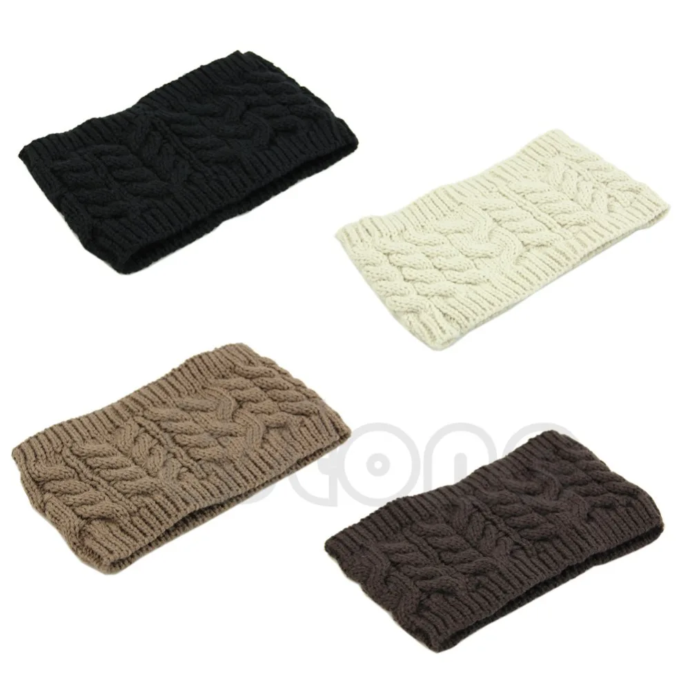 Шикарная Женская трикотажная пустая шапка с черепами повязка на голову теплая