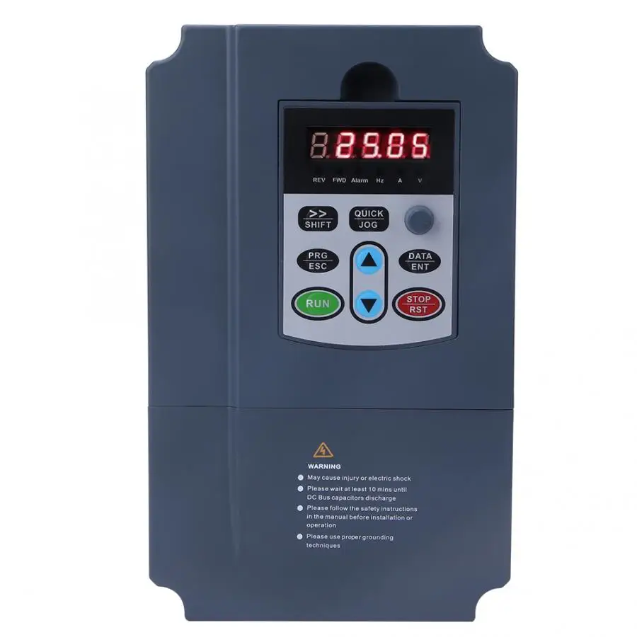 

Variable Frequency Inverter Single Phase 220VAC Input to 3-Phase 0-380VAC Output 1.5KW 0Hz-3000Hz VFD