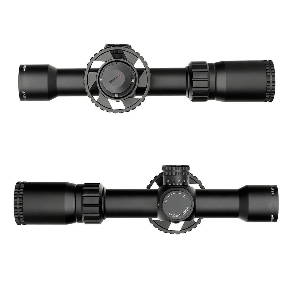 

ohhunt LR 8.2X32 SFIR Hunitng Riflescope Glass Etched Reticle Red Illumination Tactical Optical Sight Scope Turrets Lock Setting