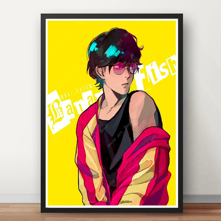 

Banana Fish Okumura Eiji Japan Anime Cartoon Canvas Painting Wall Picture Kraft Poster Coated Wall Stickers Home Decor Gift