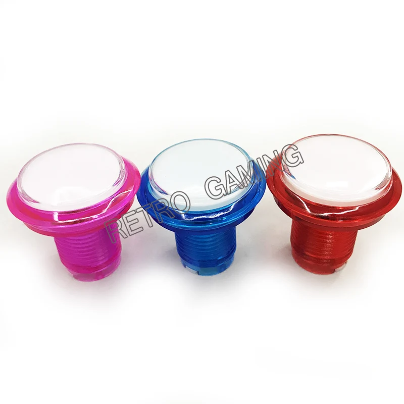 Круглые светодиодные огни для аркадных видеоигр с микропереключателем 10 шт. 12 В 45