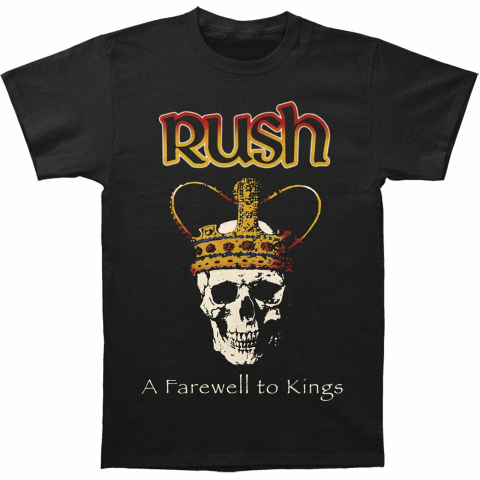 Футболка Rush Men'S A vehal To Kings черная Праздничная футболка | Мужская одежда
