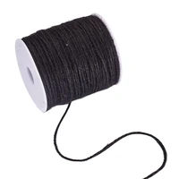 2mm jute twine colored hemp cord thread 3 ply rope jute string for handmade diy craft gift wrap packing material black 100meters
