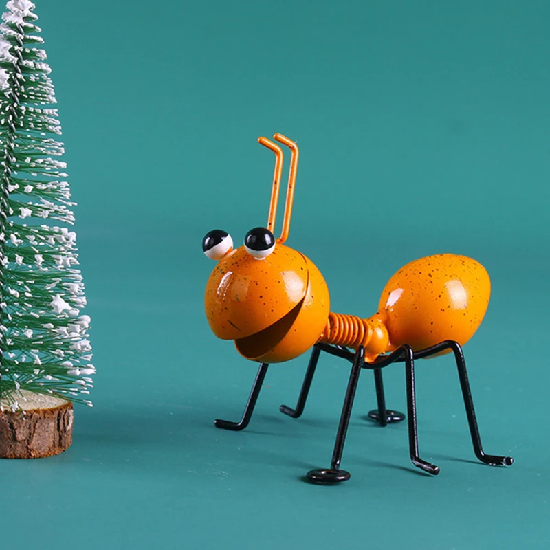 4PCS Colorful Cute Garden Art Metal Sculpture Ant Ornament Insect For Hanging Wall Lawn Decor Indoor Outdoor | Дом и сад