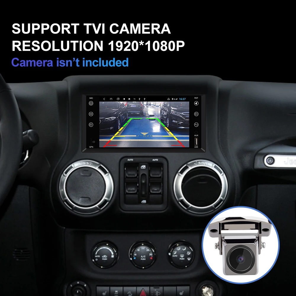 Автомагнитола Isudar H53 4G Android 2 Din для Jeep/wrangler/Патриот/Компас/journey GPS 8 ядер ОЗУ 4 Гб ПЗУ