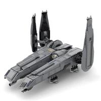 moc 49201 space wars movie 2 the rogue shadow unleash the warship spaceship model building block bricks toy for boys gifts