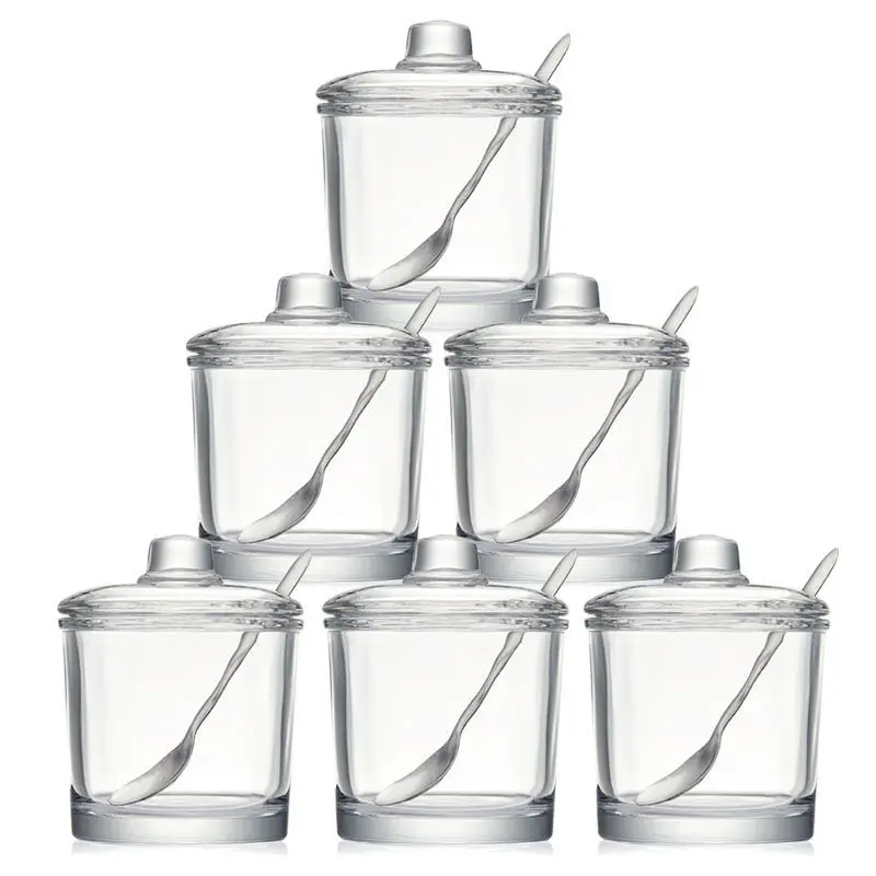 Стеклянная коробка для приправ Набор банок бытовая бутылка шейкер соли банка