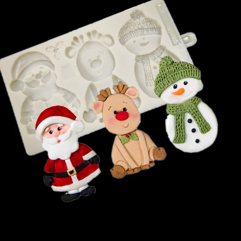 

Snowman Cake Silicone Baking Mold Cake Shop Decoration Accessories Kitchen Family Room Baking Tools KLM