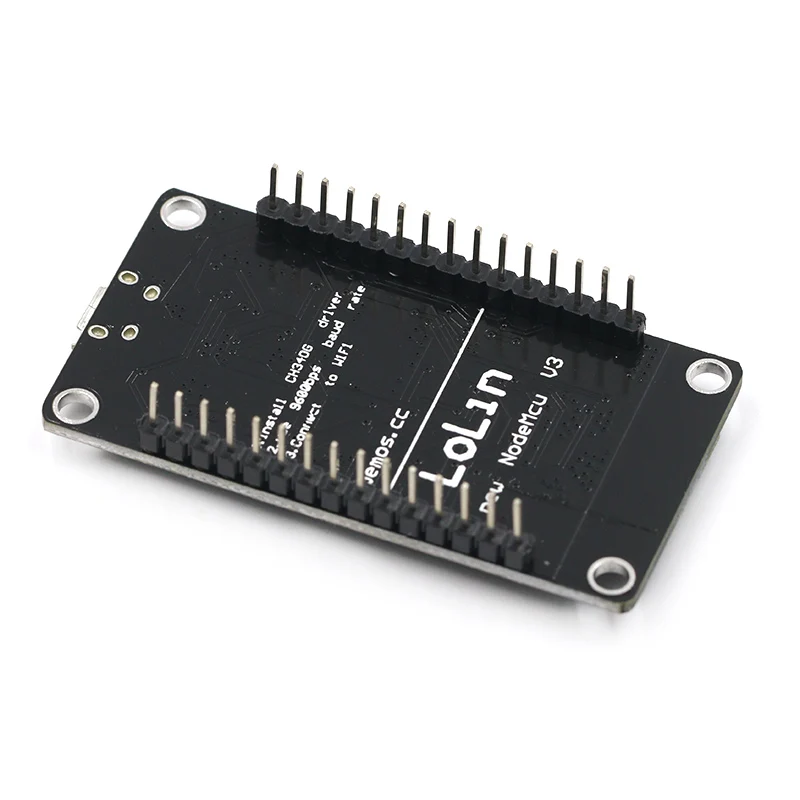 Беспроводной модуль NodeMcu v3 CH340 Lua wifi Интернет вещей макетная плата ESP8266 с pcb антенной и usb портом для Arduino