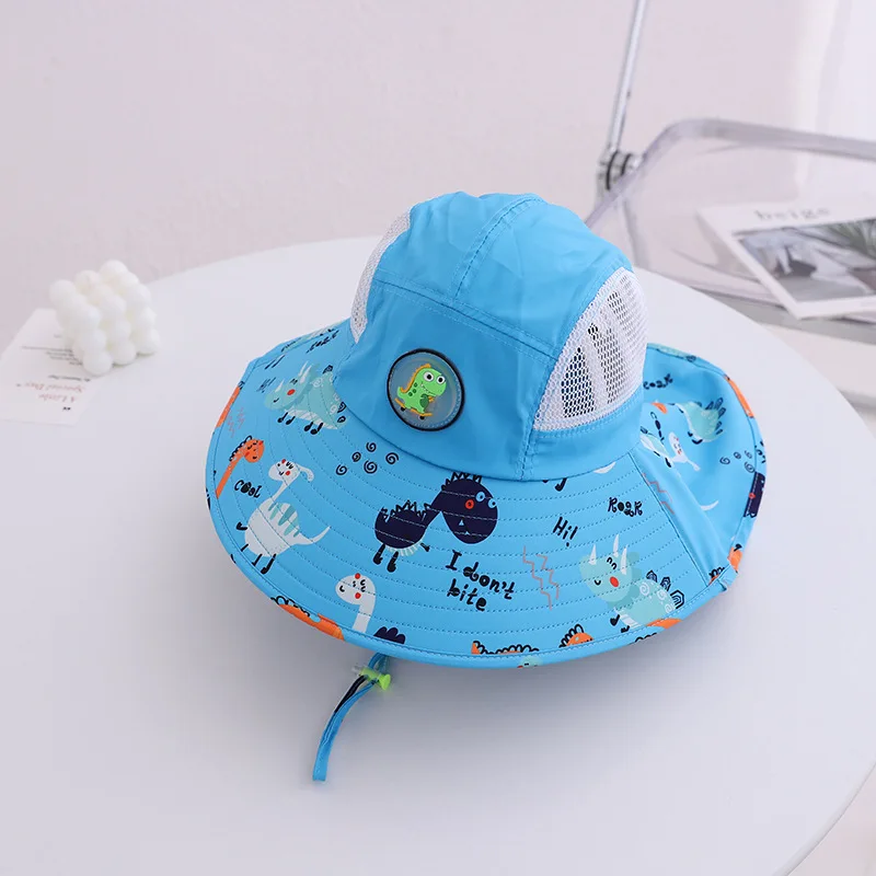 

Light-up Dinosaur Large-brimmed Children's Hat Summer Fashion Personality Boys And Girls UV Protection Sun Hat Baby Hat