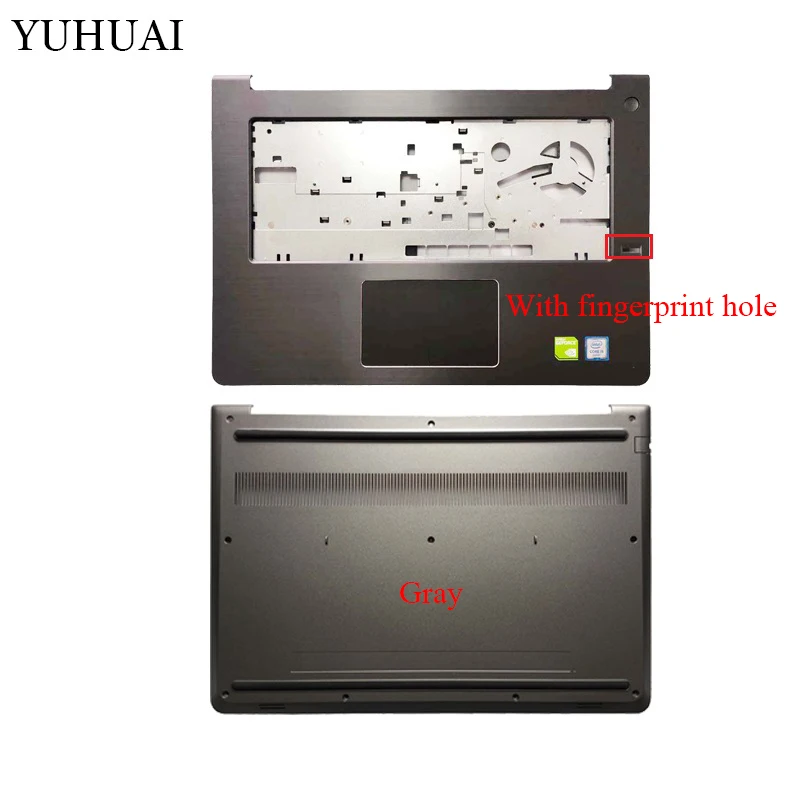 Чехол для ноутбука Dell Vostro 14 5000 14-5459 14 5459 Упор для рук верхняя крышка с сенсорной панелью/нижний чехол 0HN7YY 66T-1264-A00 - Цвет: Золотой