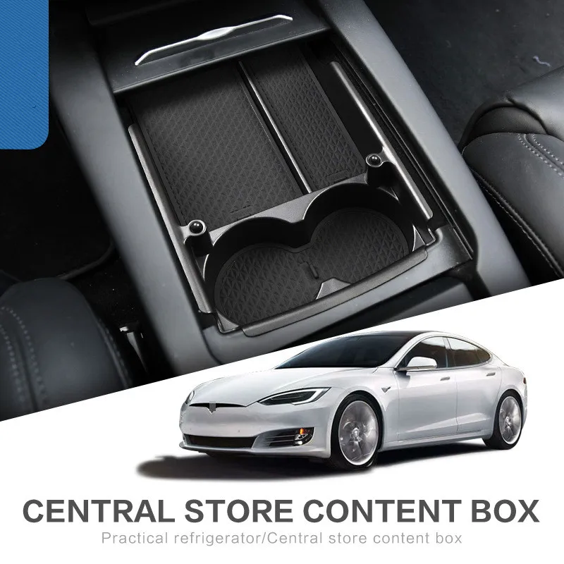 Car Central Content Box Armrest Storage for Tesla Model S/Model X Accessories Container Glove Organizer Case Stowing Tidying | Автомобили