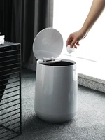 plastic household trash can bathroom paper basket trash can with lid kitchen self sealing cubo basura small trash can eb5tc