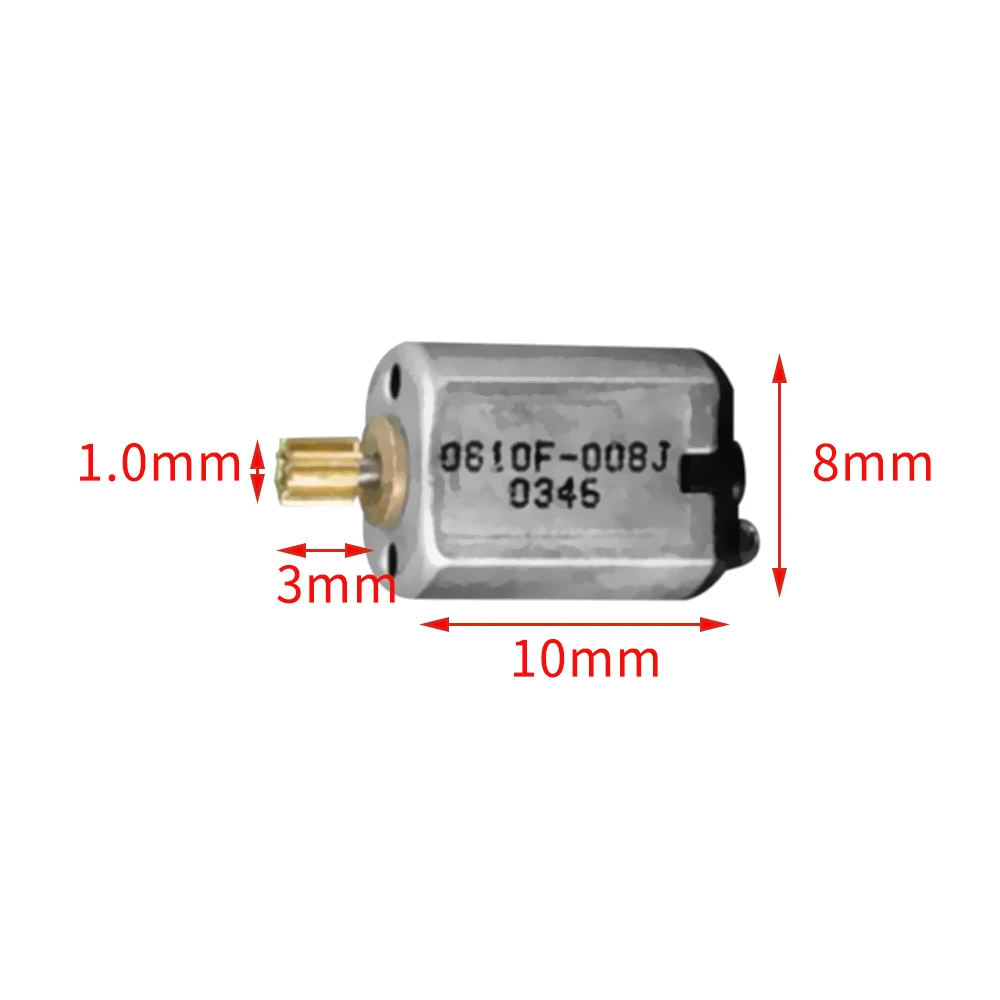 

10PCS Micro K10 Motor Precision DC 3V 35000RPM 10mm High Speed Metal Brush Mini Electric FK10B With Gear DIY Digital Camera Lens