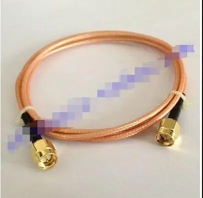 

silver-plated wire (RG316) connect with sma-j double male head internal screw internal needle SMA revolution extension jumper