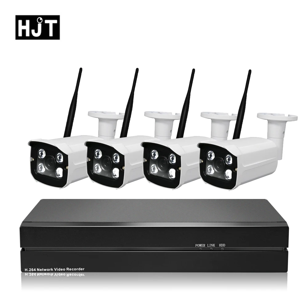 HJT 4CH IP камера комплект системы 8CH NVR наблюдения безопасности H.265 5.0MP WIFI CCTV Набор