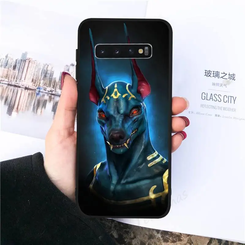 

Egypt Nefertiti Anubis Ankh Phone Case For Samsung galaxy S 8 9 10 20 21 30 A 30 50 51 70 note 10 plus Ultra 5g