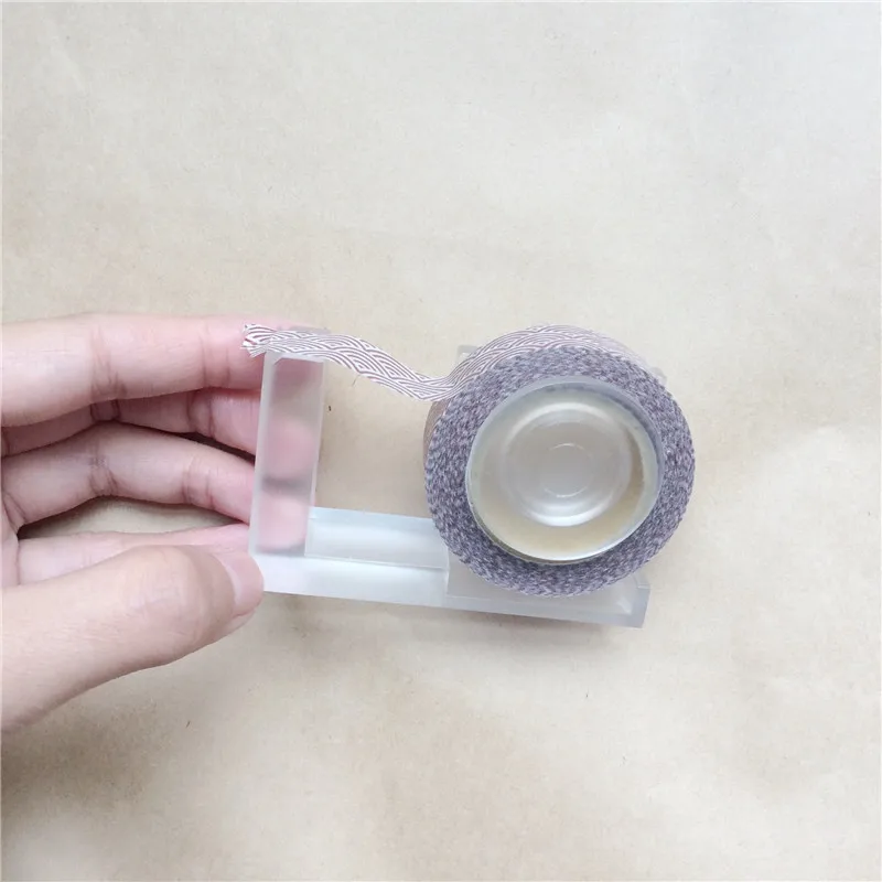 Прозрачный акриловый диспенсер для клейкой ленты упаковочный резак стола