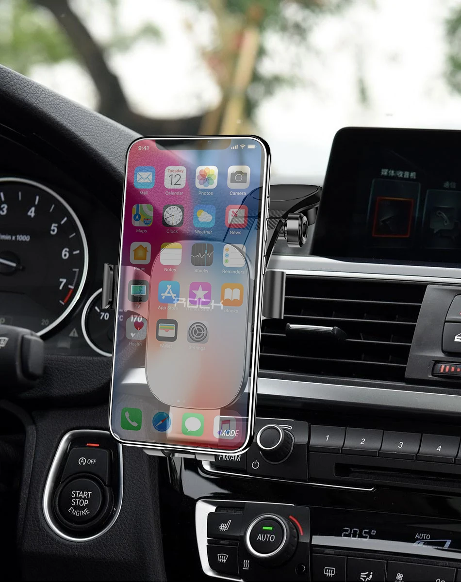 ROCK Складной автомобильный держатель для телефона для iPhone X XS samsung huawei Gravity Dashboard паста подставка для мобильного телефона универсальный смартфон