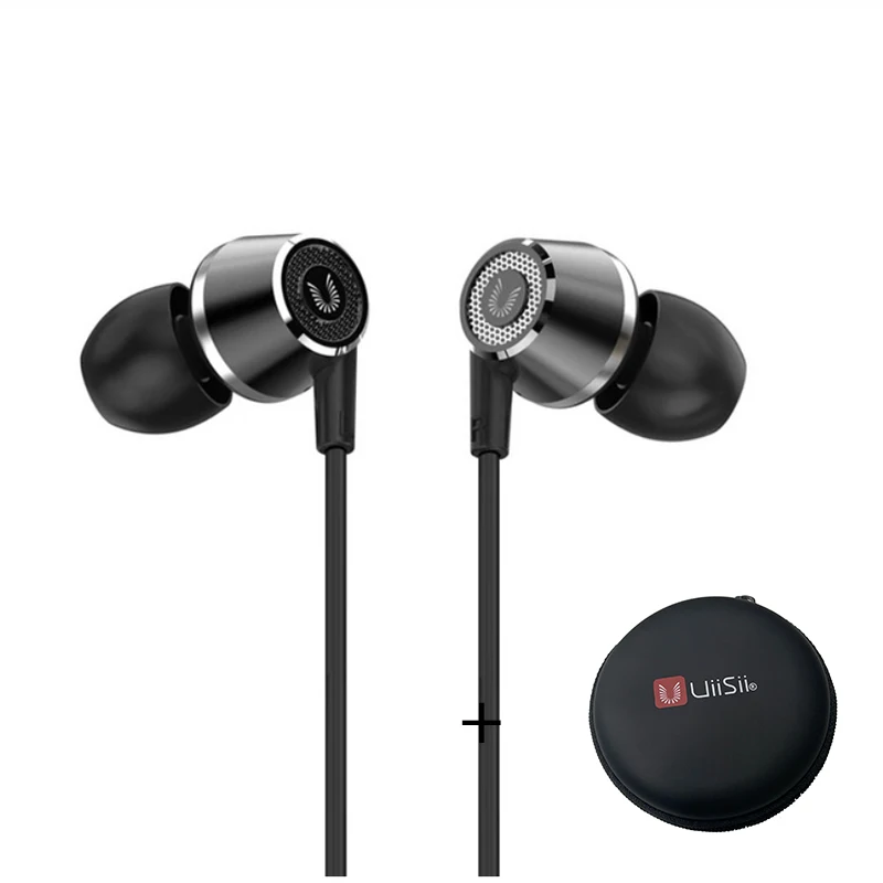HI820 Black And Box UiiSii HI820 наушники-вкладыши Hi-Fi стерео наушники 3,5 мм разъем автоматические наушники с шумоподавлением имеют микрофон для IOS и Android - Цвет: HI820 Black And Box