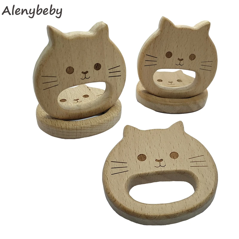 Деревянная натуральная деревянная игрушка-прорезыватель для детей детские