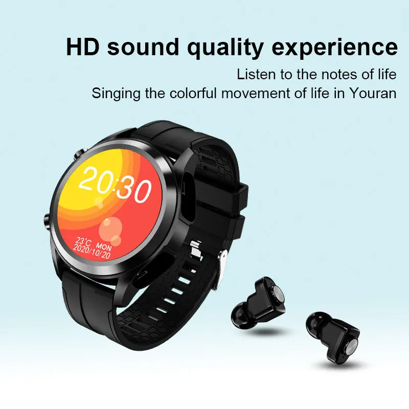 

Smart Bluetooth watch headset two in one music heart rate sphygmomanometer step Watch
