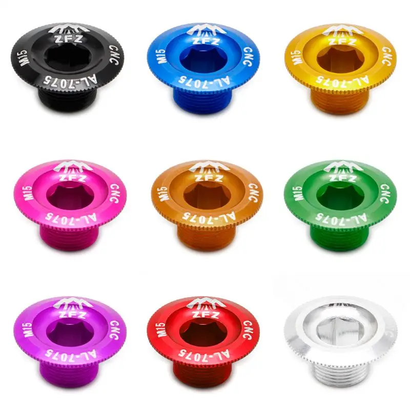 Mountain Bike Crankset Crank Cover Screw Aluminum Axis Fixing Bolt MTB Accessory