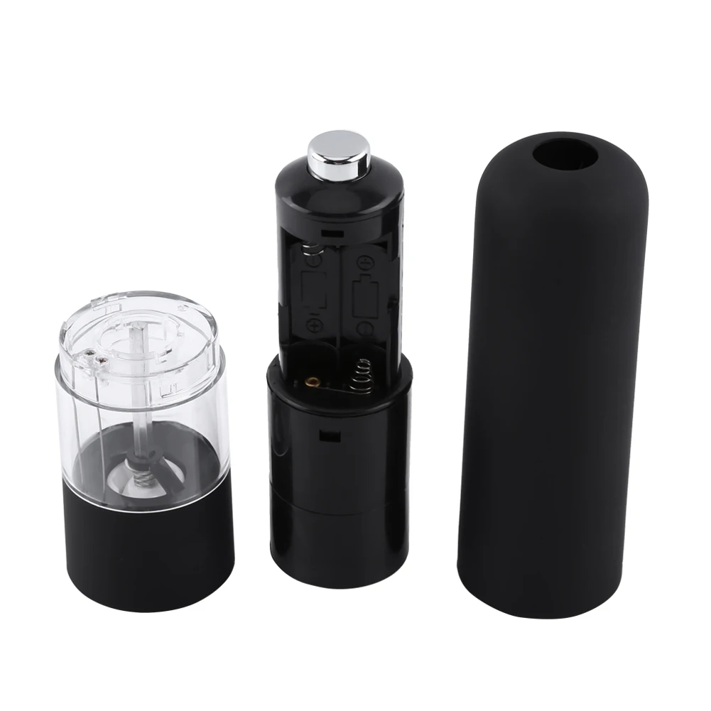 Модные черные Электрический перец травы мельница соль специи шлифовальный