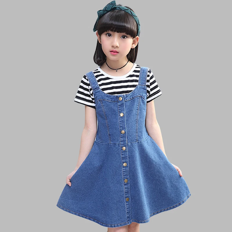 2019 костюм для девочек Летний Детский одежда девочек-подростков 6 8 12 лет футболка