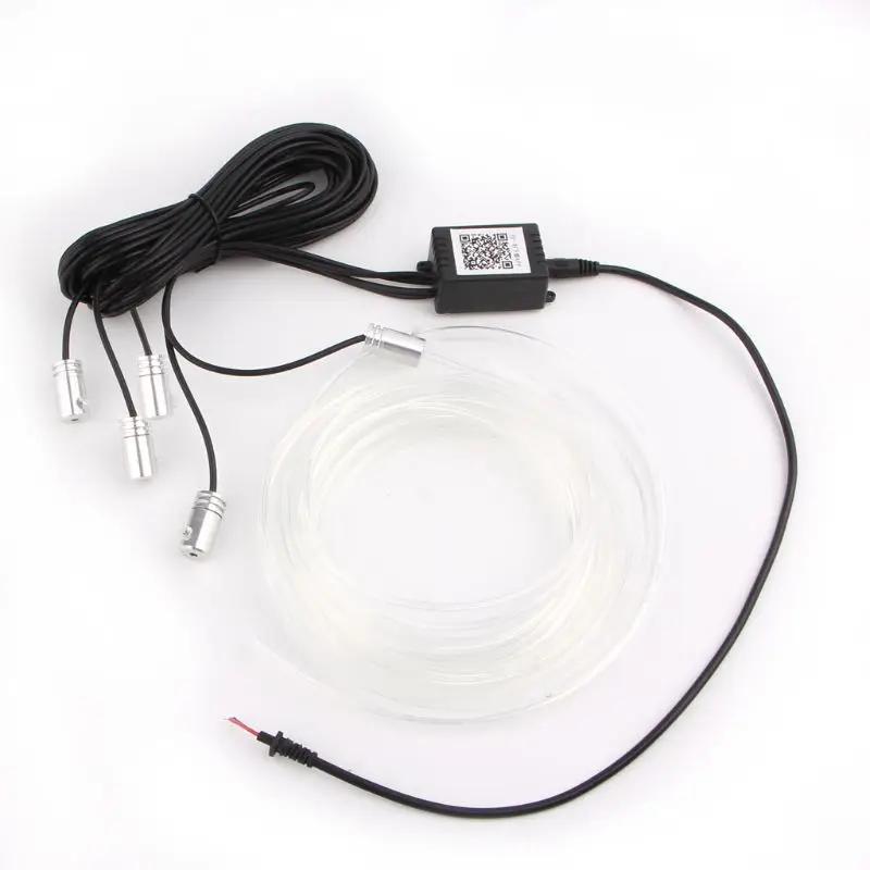 

2021 New 5 In 1 6m Car Interior RGB LED Light Multicolor Controllable Atmosphere Lamp