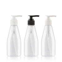 200ml 25pcs transparent lotion pump bottle empty shampoo plastic bottle shower gel packaging pet container