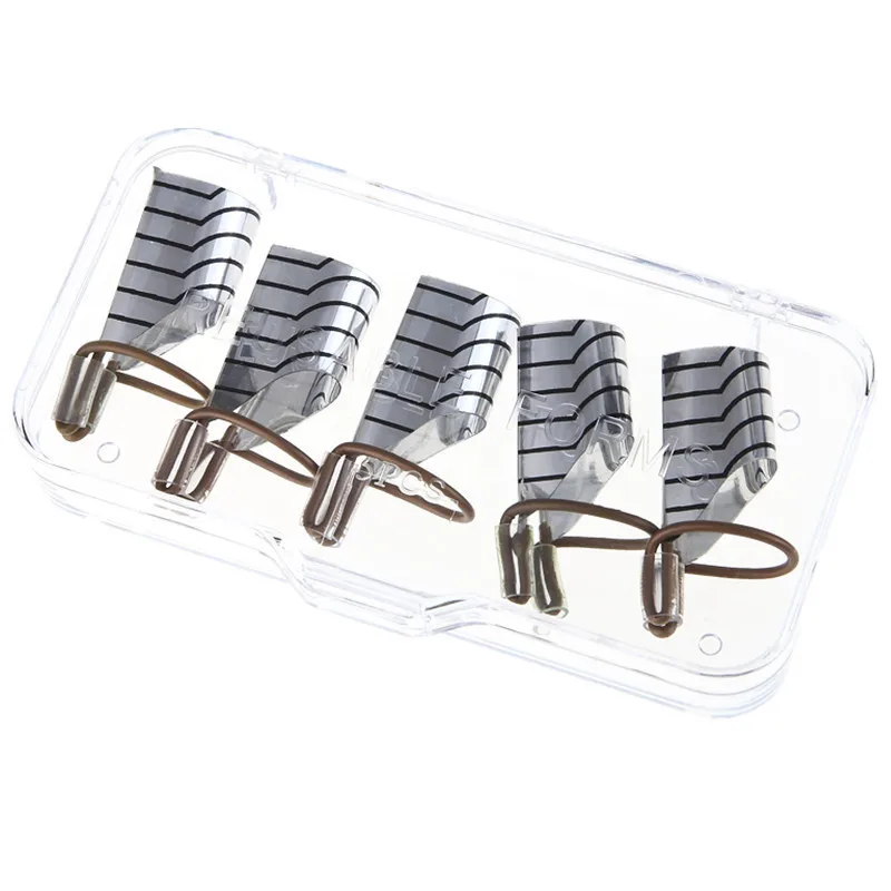 5 шт./компл. дизайн ногтей многоразовые формы для УФ гель серебро/золото Типсы