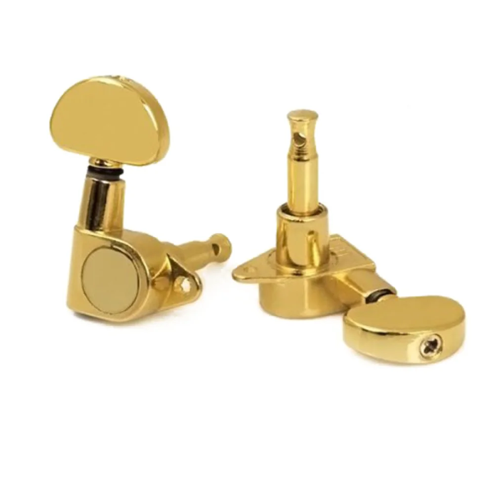 

6pcs 3R3L Semicircle Button Acoustic Guitar Tuning Pegs Machine Heads (Golden)