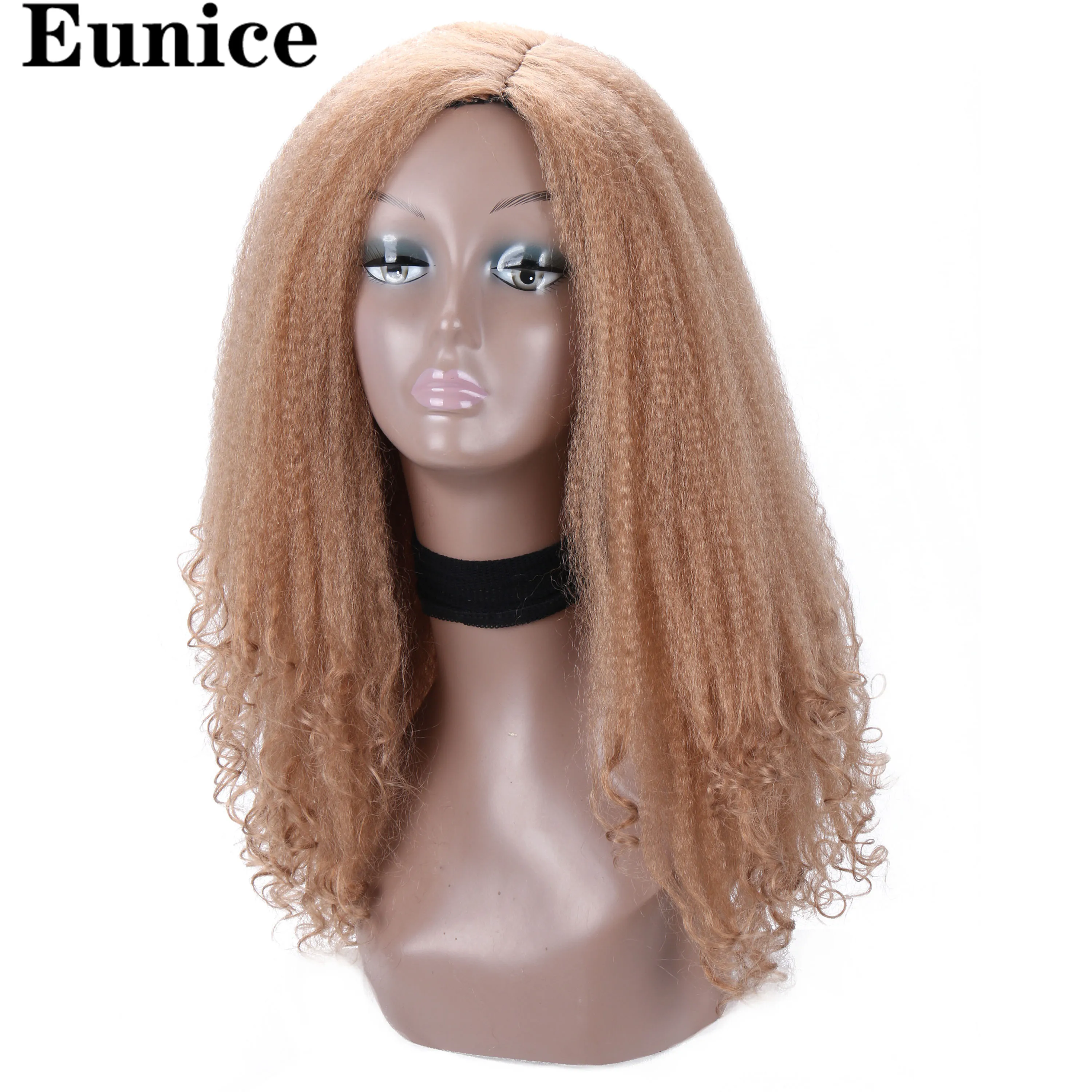 22 дюймов длинный кудрявый парик Омбре синтетические парики для черных женщин