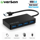 USB концентратор 3,0 4 порта супер скорость USB3.0 концентратор разветвитель Кабель Micro несколько USB порт расширитель LED для ПК компьютера