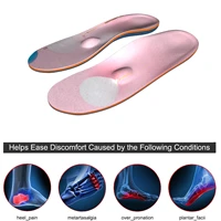 pink high arch support orthopedic insoles plantar exercises plantar fasciitis running insoles