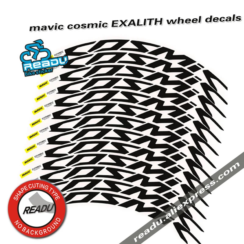 2017 mavic cosmic EXALITH наклейки на колеса для дорожного велосипеда 700C Ободы велосипедных