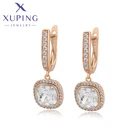 Xuping модные ювелирные изделия, Новое поступление, элегантные квадратные серьги с кристаллами для женщин, Рождественский подарок A00417012