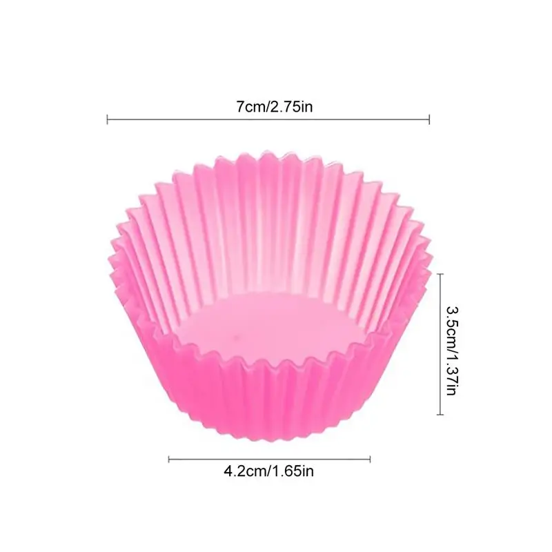 

1PC Silicone Cake Mold Round Shaped Muffin Cupcake Baking Molds Kitchen Cooking Bakeware Maker DIY Cake Decorating Tools