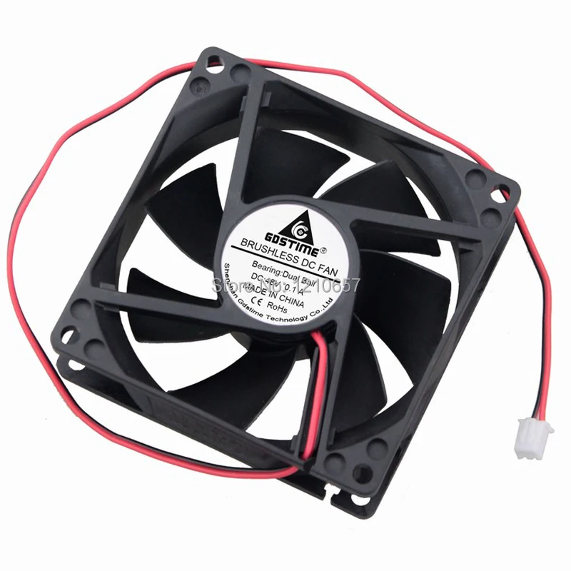 1 шт. Gdstime DC 48 В 2Pin 0.1A шар 80 мм 80x25 8 см 8025B Бесщеточный Охлаждающий вентилятор|fan skin|fans