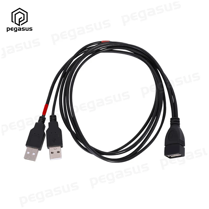 1 м USB 2 0 A Разъем мама к двойному разъему папа Y-образный разветвитель кабель