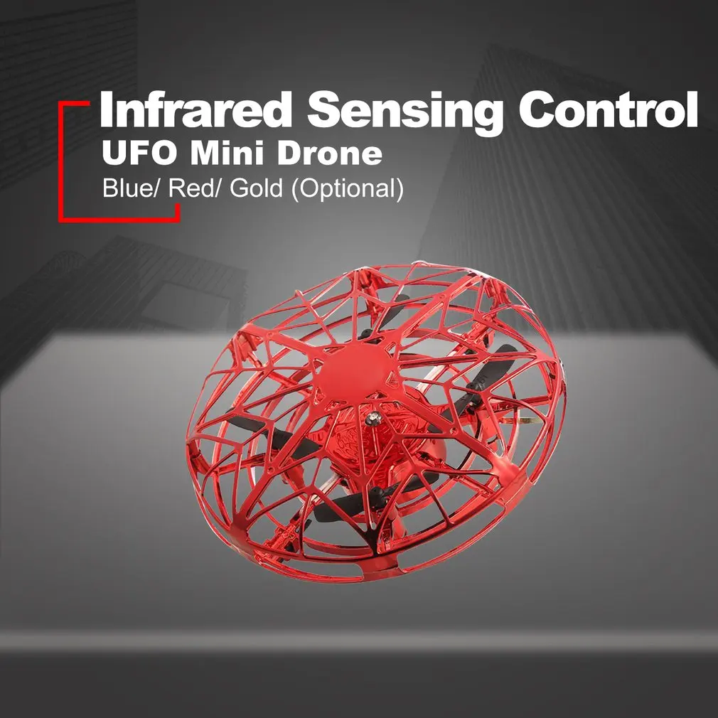 Мини UFO Дрон инфракрасный датчик UFO летающая игрушка жесты индукционный самолет для детей Детская электрическая электронная игрушка
