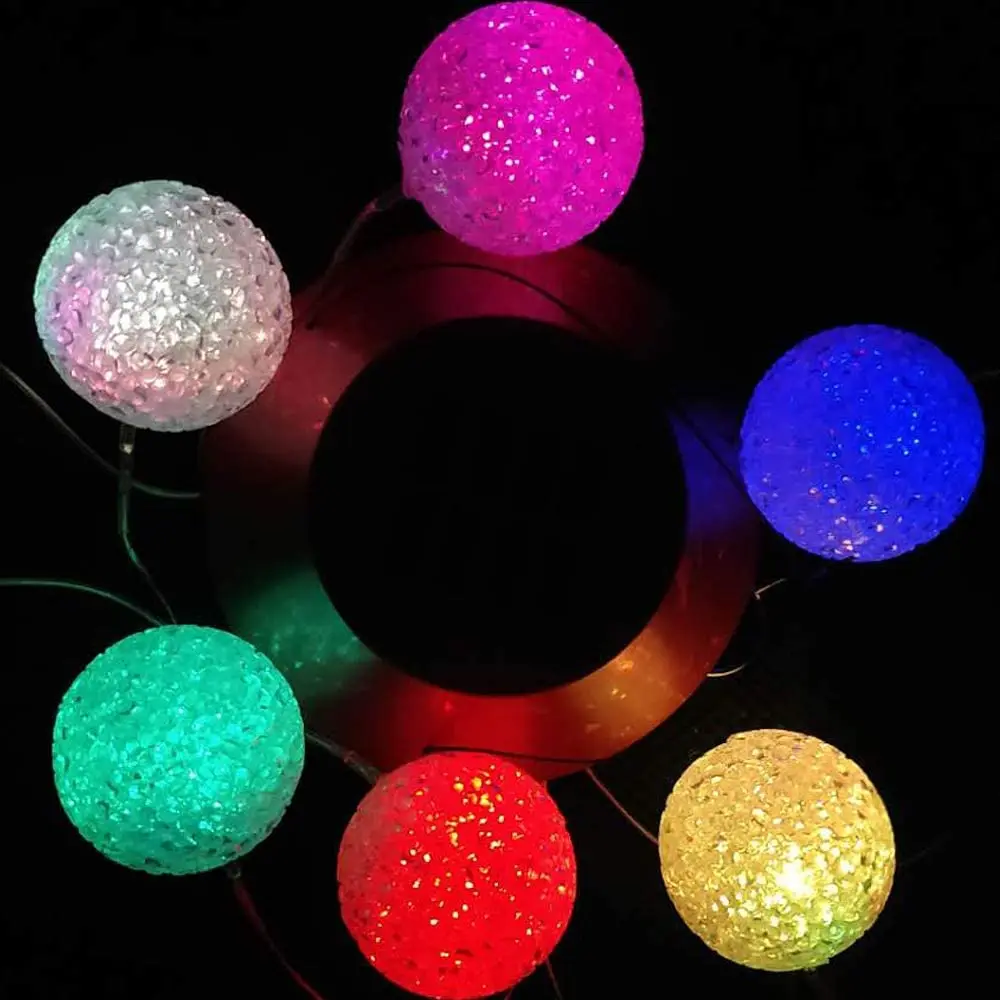

Solar Crystal Ball LED Wind Chimes Outdoor Hanging Waterproof Mobile Romantic Solar Powered Changing Color Wind Chimes Light