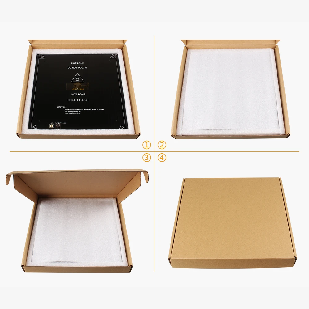 3dsway Запчасти для 3D принтера 3 мм алюминиевая подложка Горячая кровать MK2a 220*220 310*310