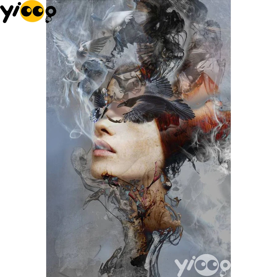 

Full Square/Round Drill Diamond Painting Cross Stitch Embroidery Abstract beauty Rhinestone Mosaic Home Decor Gift AX2419