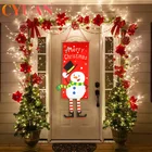 Рождественские украшения CYUAN для домашнего декора двери, подвесной флаг, рождественские украшения на окна, 2020, Рождество, Новый год
