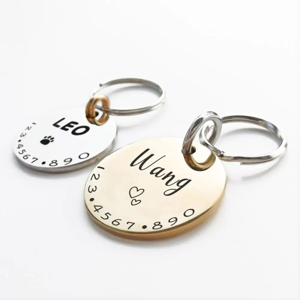 

Personalisierte Haustier Katze Hund ID Tag Kragen MW001 Nach Gravierte Halskette Kette Charme Liefert Hund Tag Name Produkte