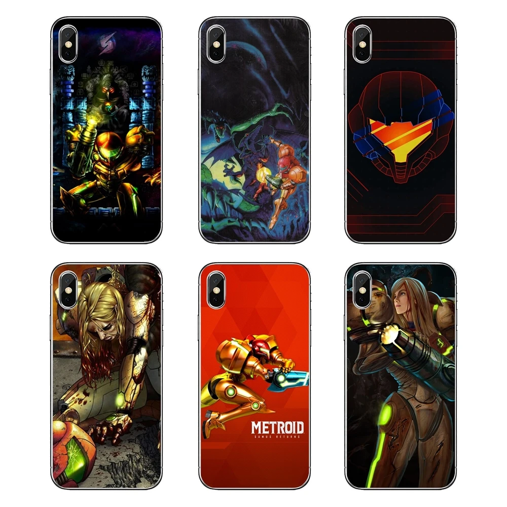 For Samsung Galaxy A5 A6 A7 A8 A9 J4 J5 J7 J8 2017 2018 Plus Prime Transparent Soft Cases Covers metroid wallpaper HD |