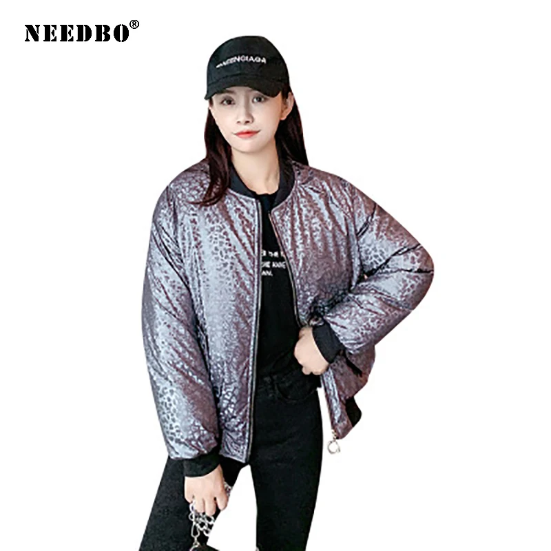 NEEDBO Winter Jacket Women 2020 Parka Mujer Casaco Cotton Padded Short Puffer Jacket Women Winter Coat Warm Casual Casaco Parka