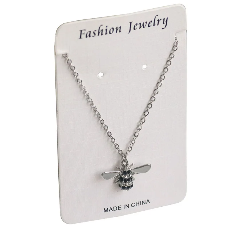 Крошечное животное пчела ювелирные наборы кристалл мед ожерелье с кулоном